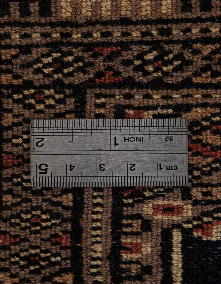 Detail image of  3' 1 x 4' 9  Hand Knotted Bokhara Oriental Wool Rug