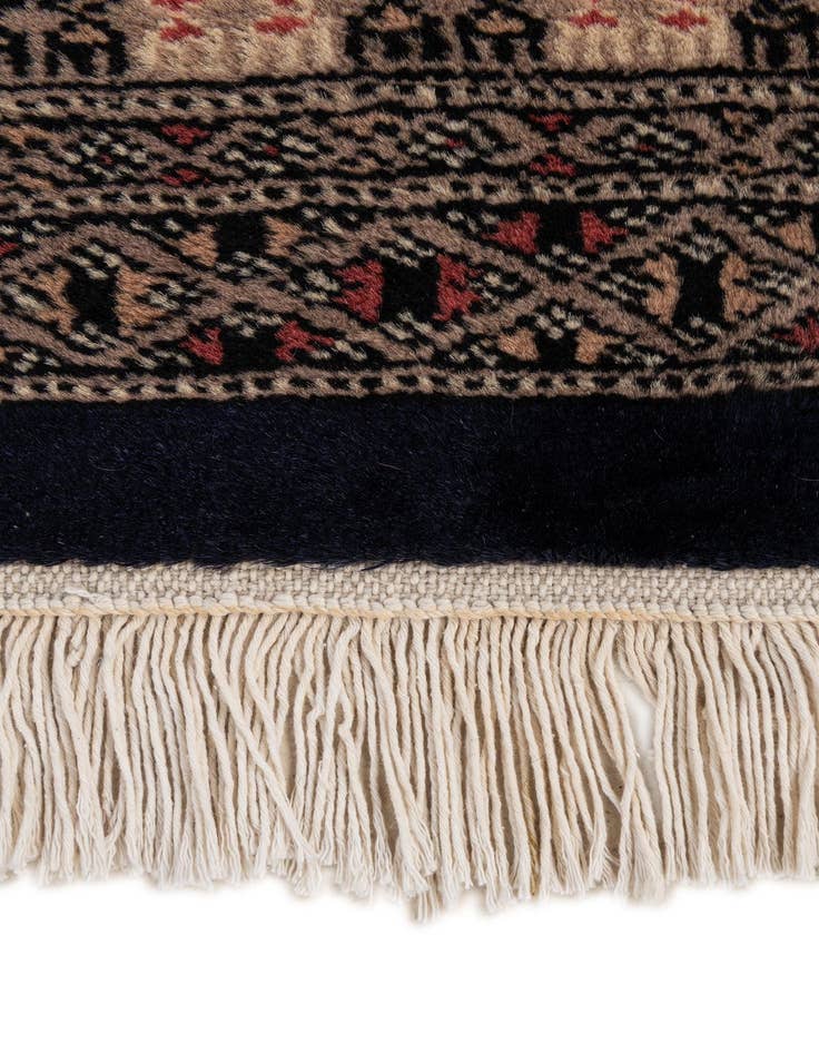 Detail image of  3' 1 x 4' 9  Hand Knotted Bokhara Oriental Wool Rug
