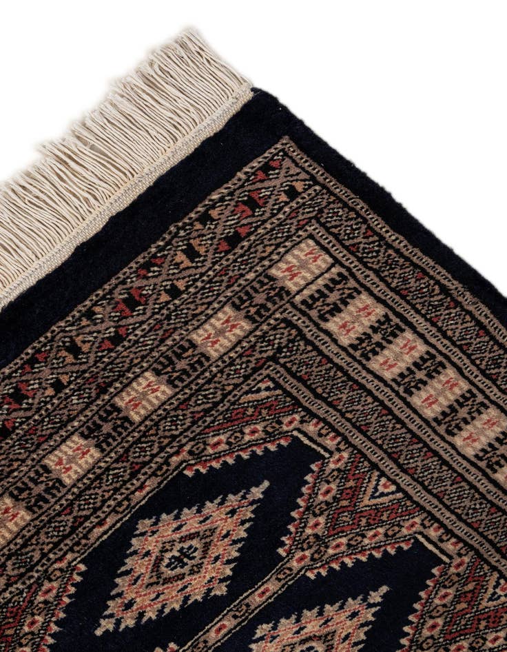 Detail image of  3' 1 x 4' 9  Hand Knotted Bokhara Oriental Wool Rug