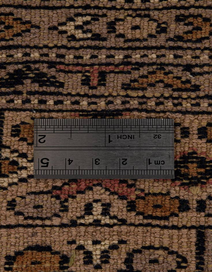 Detail image of  4' 3 x 5' 11  Hand Knotted Bokhara Oriental Wool Rug