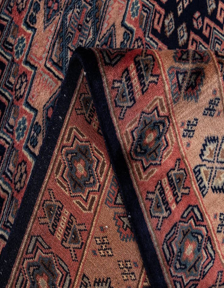 Detail image of  4' 4 x 5' 5  Hand Knotted Bokhara Oriental Wool Rug