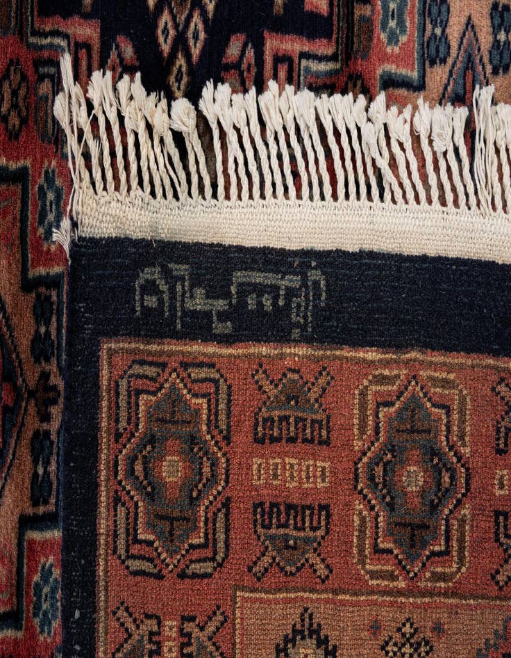 Detail image of  4' 4 x 5' 5  Hand Knotted Bokhara Oriental Wool Rug