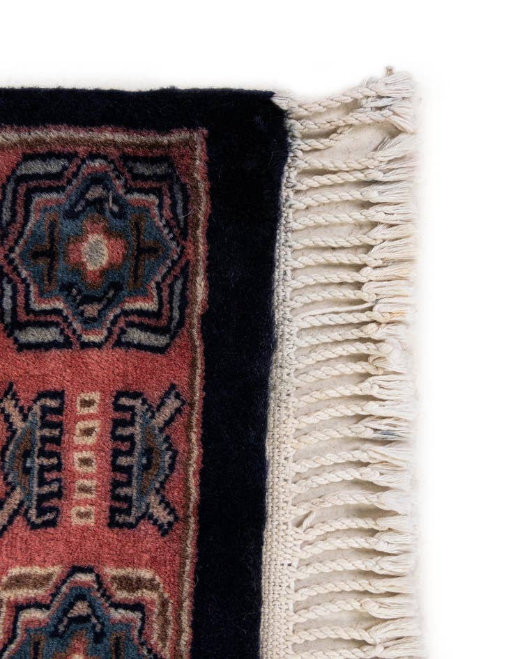 Detail image of  4' 4 x 5' 5  Hand Knotted Bokhara Oriental Wool Rug