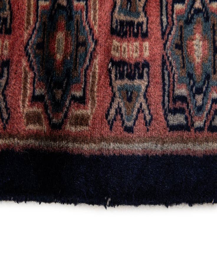 Detail image of  4' 4 x 5' 5  Hand Knotted Bokhara Oriental Wool Rug