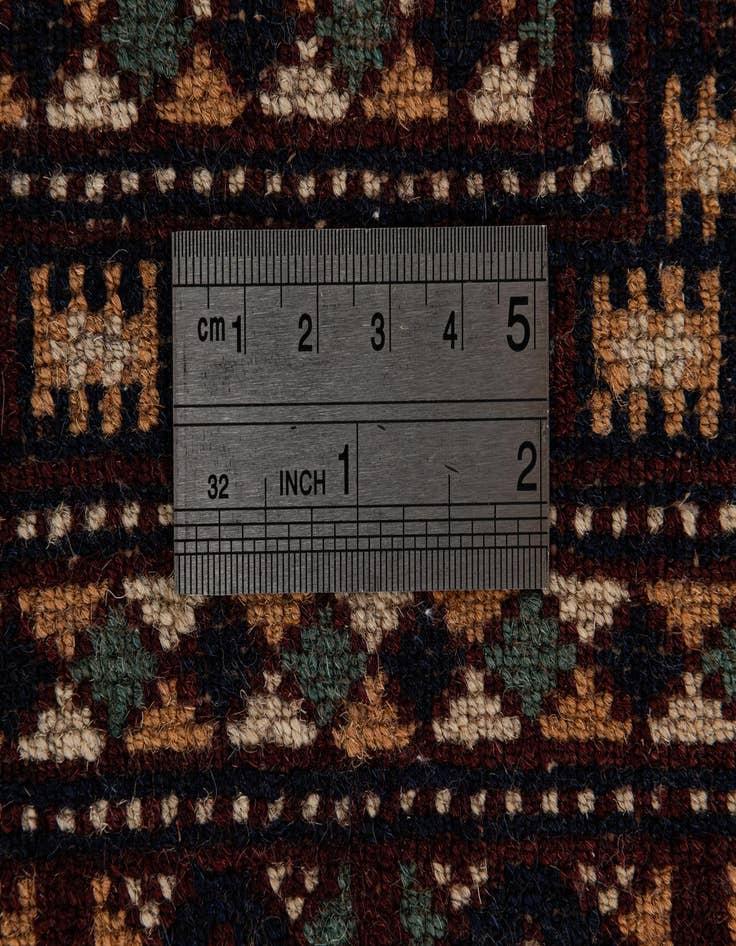 Detail image of  4' 4 x 6' 4  Hand Knotted Bokhara Oriental Wool Rug