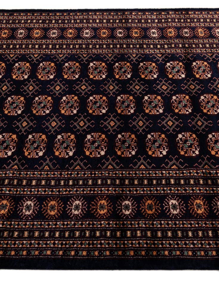 Detail image of  4' 4 x 6' 4  Hand Knotted Bokhara Oriental Wool Rug