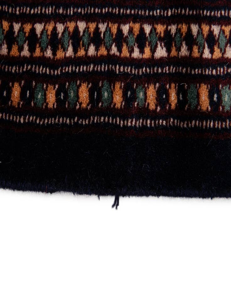 Detail image of  4' 4 x 6' 4  Hand Knotted Bokhara Oriental Wool Rug