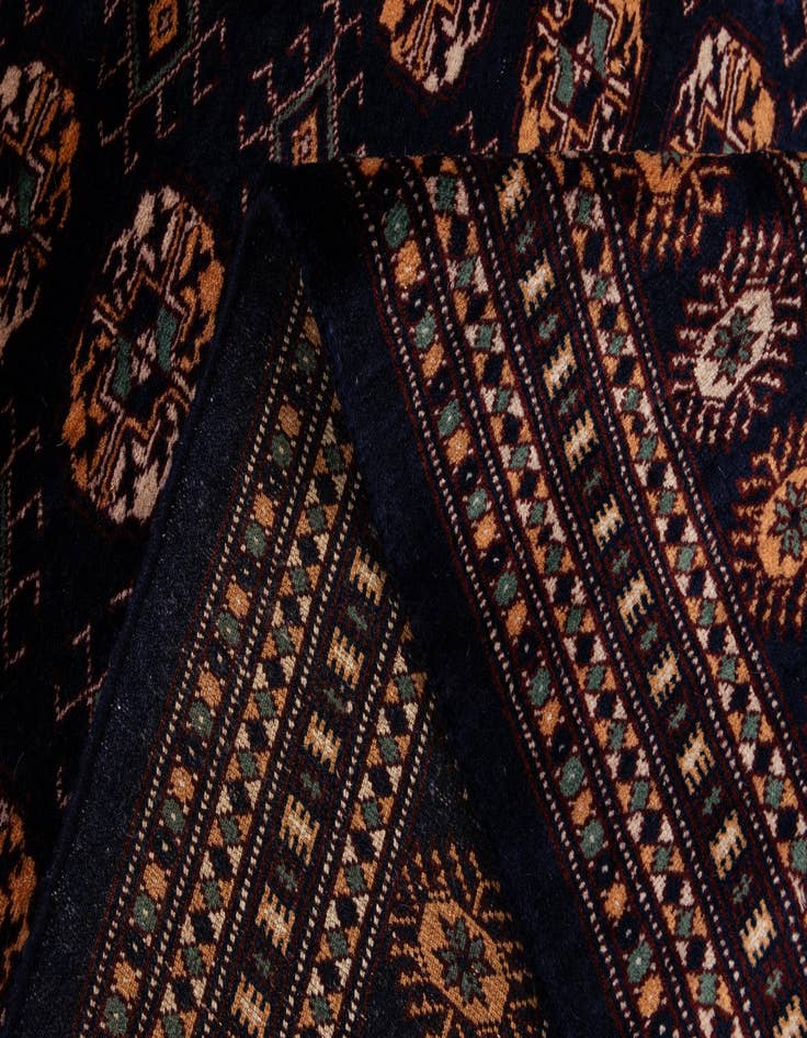 Detail image of  4' 4 x 6' 4  Hand Knotted Bokhara Oriental Wool Rug