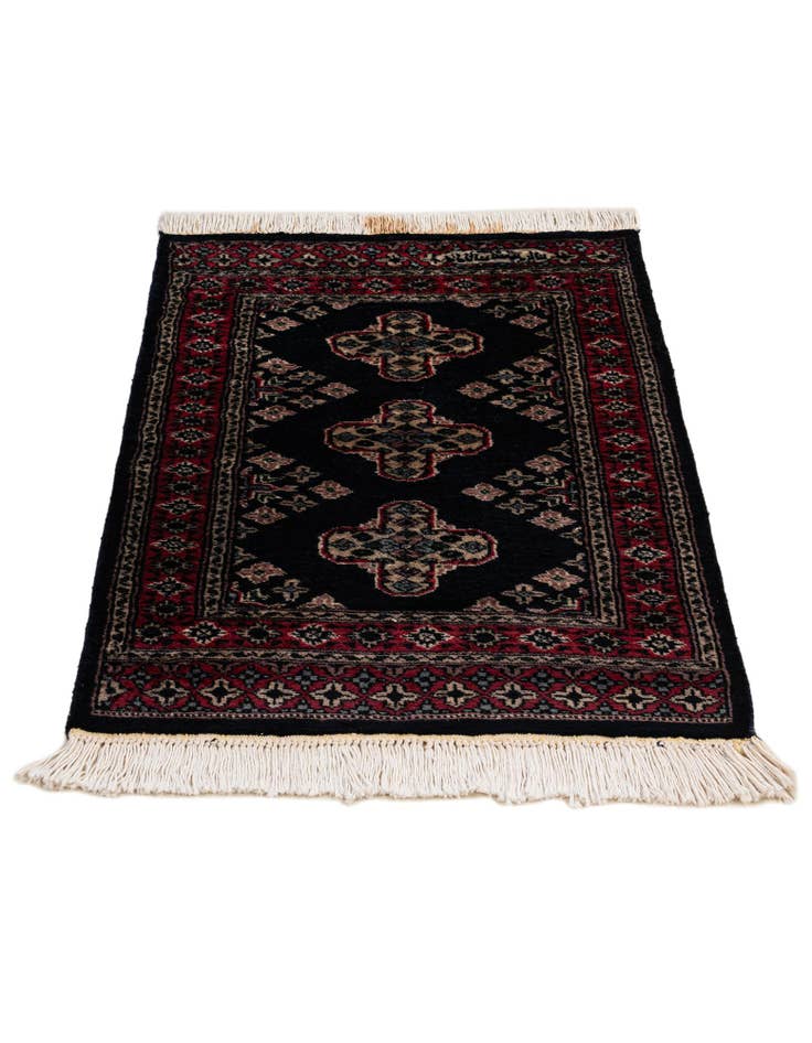 Detail image of  2' 2 x 3'  Hand Knotted Bokhara Oriental Wool Rug