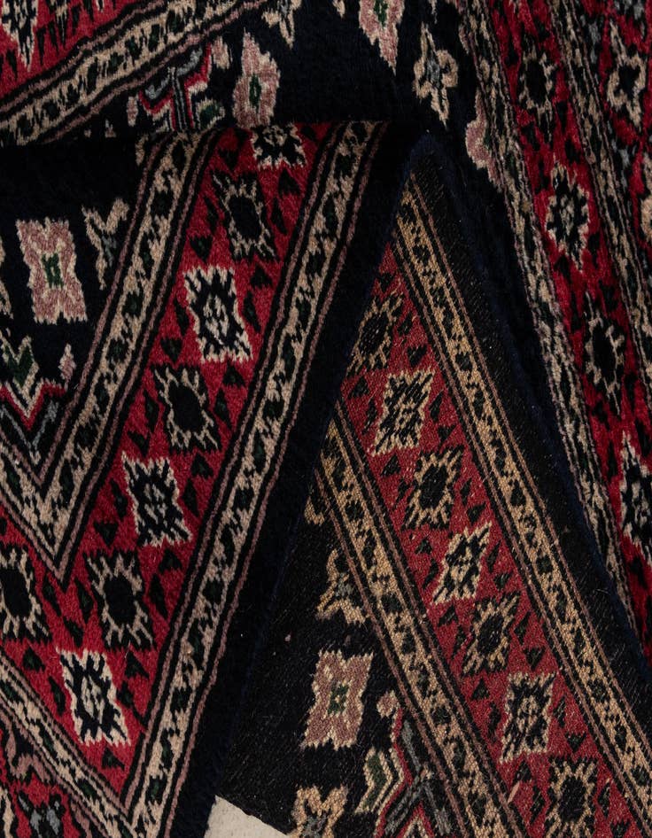 Detail image of  2' 2 x 3'  Hand Knotted Bokhara Oriental Wool Rug