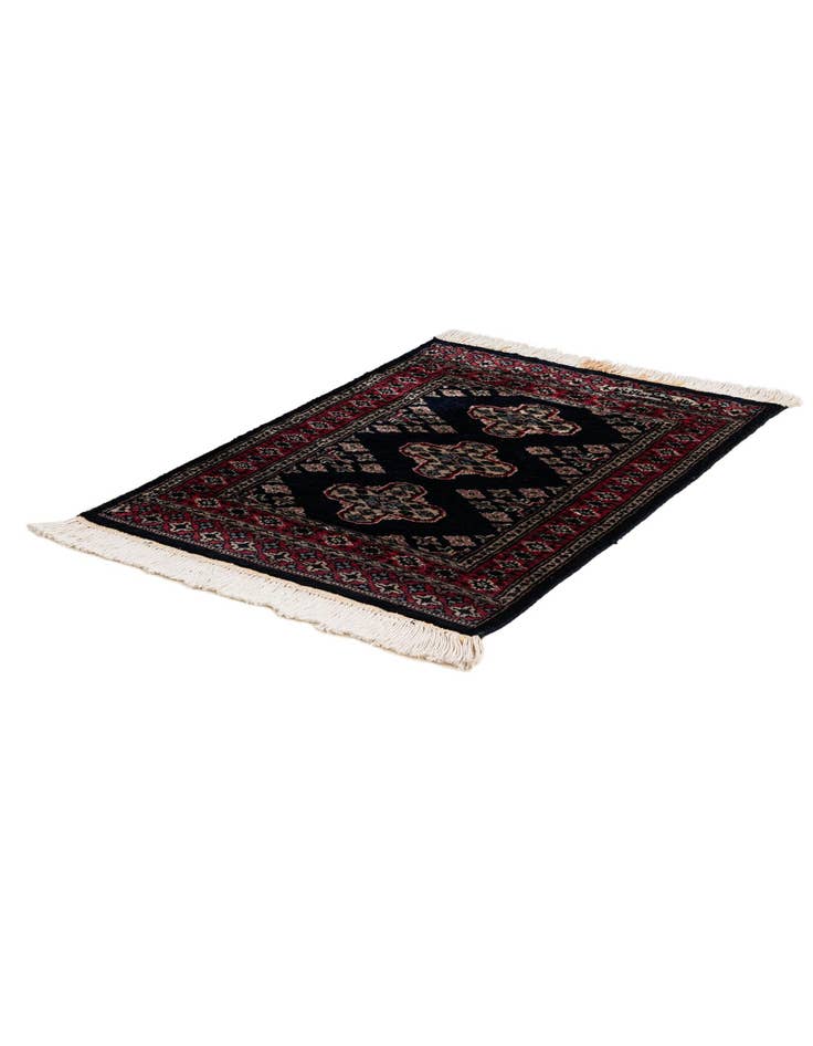 Detail image of  2' 2 x 3'  Hand Knotted Bokhara Oriental Wool Rug