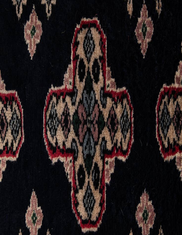Detail image of  2' 2 x 3'  Hand Knotted Bokhara Oriental Wool Rug