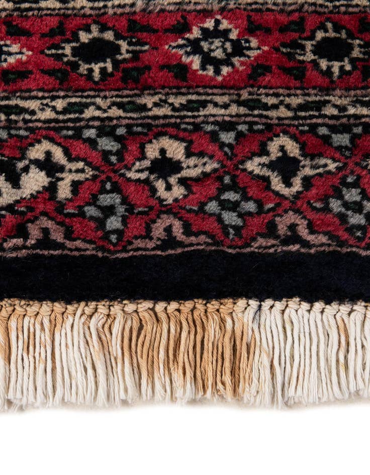 Detail image of  2' 2 x 3'  Hand Knotted Bokhara Oriental Wool Rug