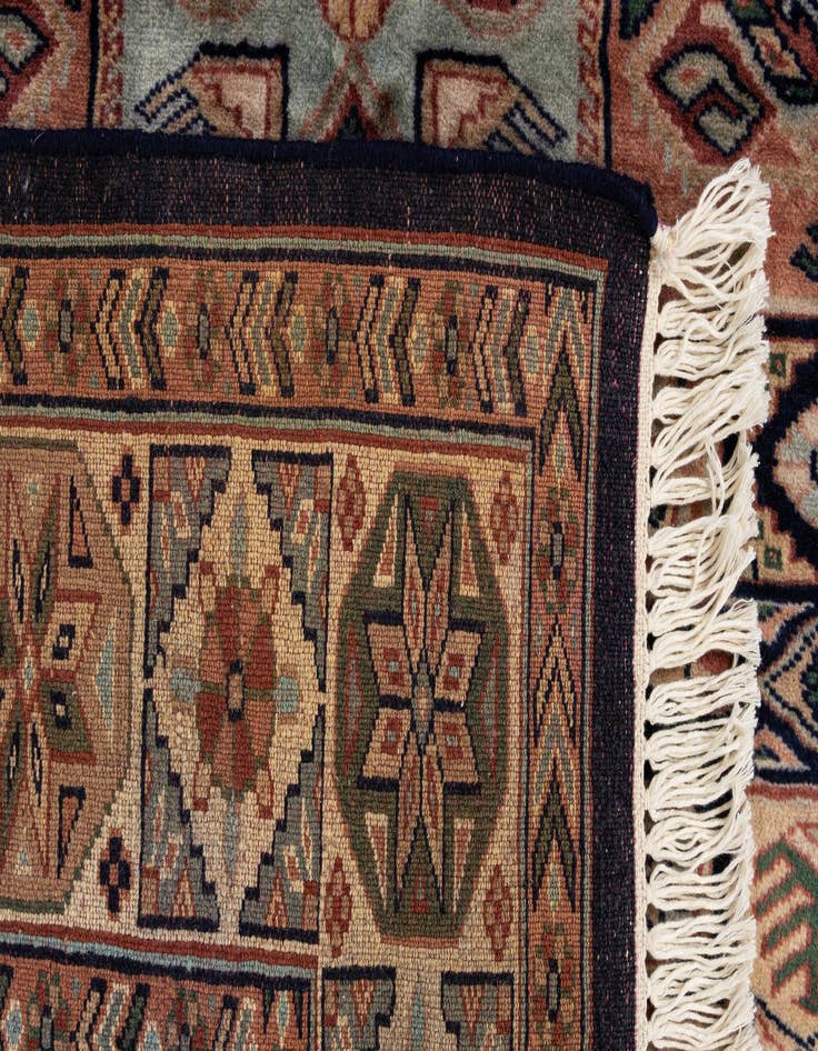 Detail image of  4' 5 x 5' 11  Hand Knotted Bokhara Wool Rug