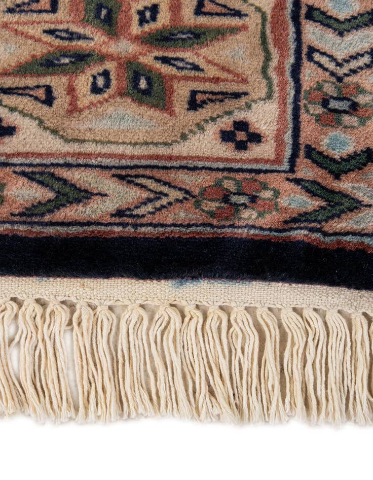 Detail image of  4' 5 x 5' 11  Hand Knotted Bokhara Wool Rug