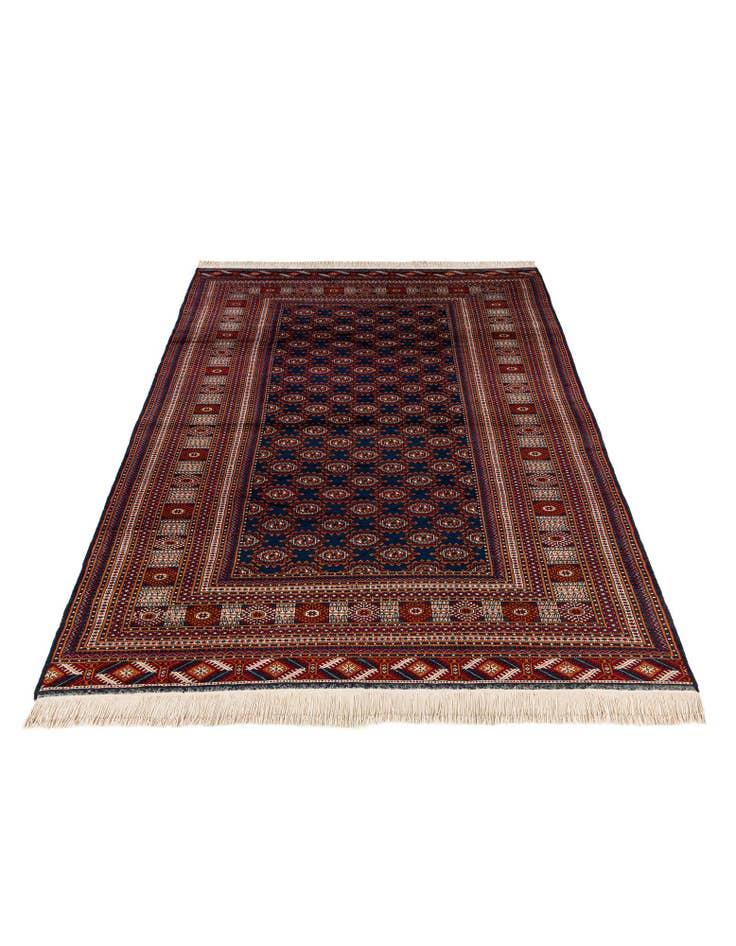 Detail image of  6' 5 x 9' 11  Hand Knotted Bokhara Oriental Wool Rug