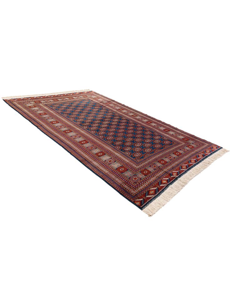 Detail image of  6' 5 x 9' 11  Hand Knotted Bokhara Oriental Wool Rug