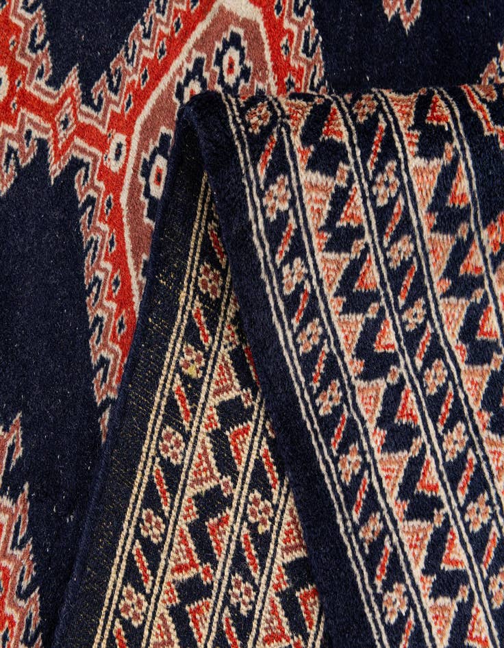Detail image of  7' x 9' 11  Hand Knotted Bokhara Oriental Wool Rug
