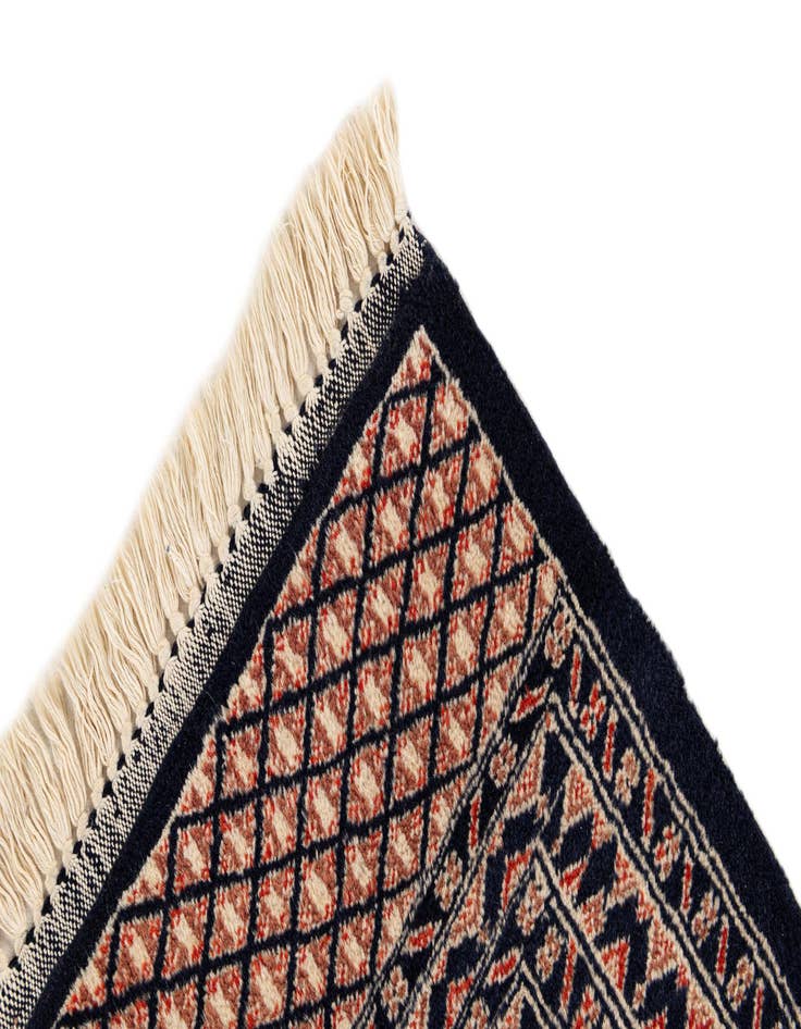 Detail image of  7' x 9' 11  Hand Knotted Bokhara Oriental Wool Rug