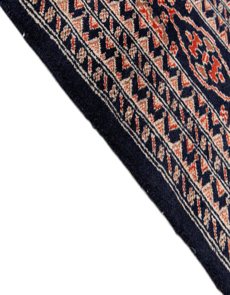 Detail image of  7' x 9' 11  Hand Knotted Bokhara Oriental Wool Rug