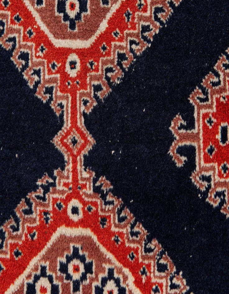 Detail image of  7' x 9' 11  Hand Knotted Bokhara Oriental Wool Rug
