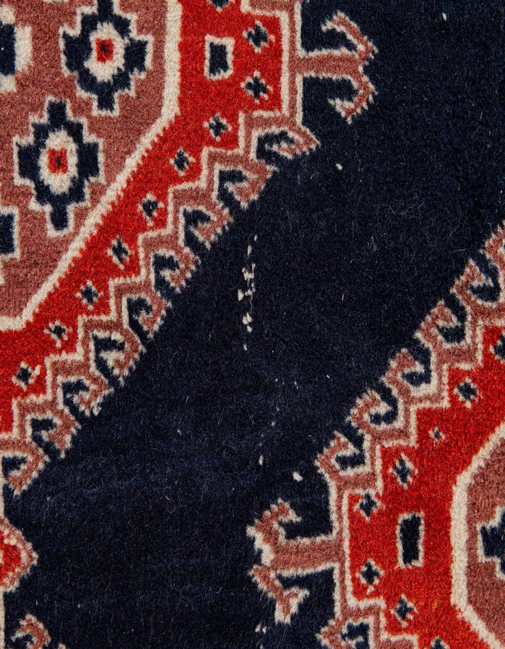 Detail image of  7' x 9' 11  Hand Knotted Bokhara Oriental Wool Rug