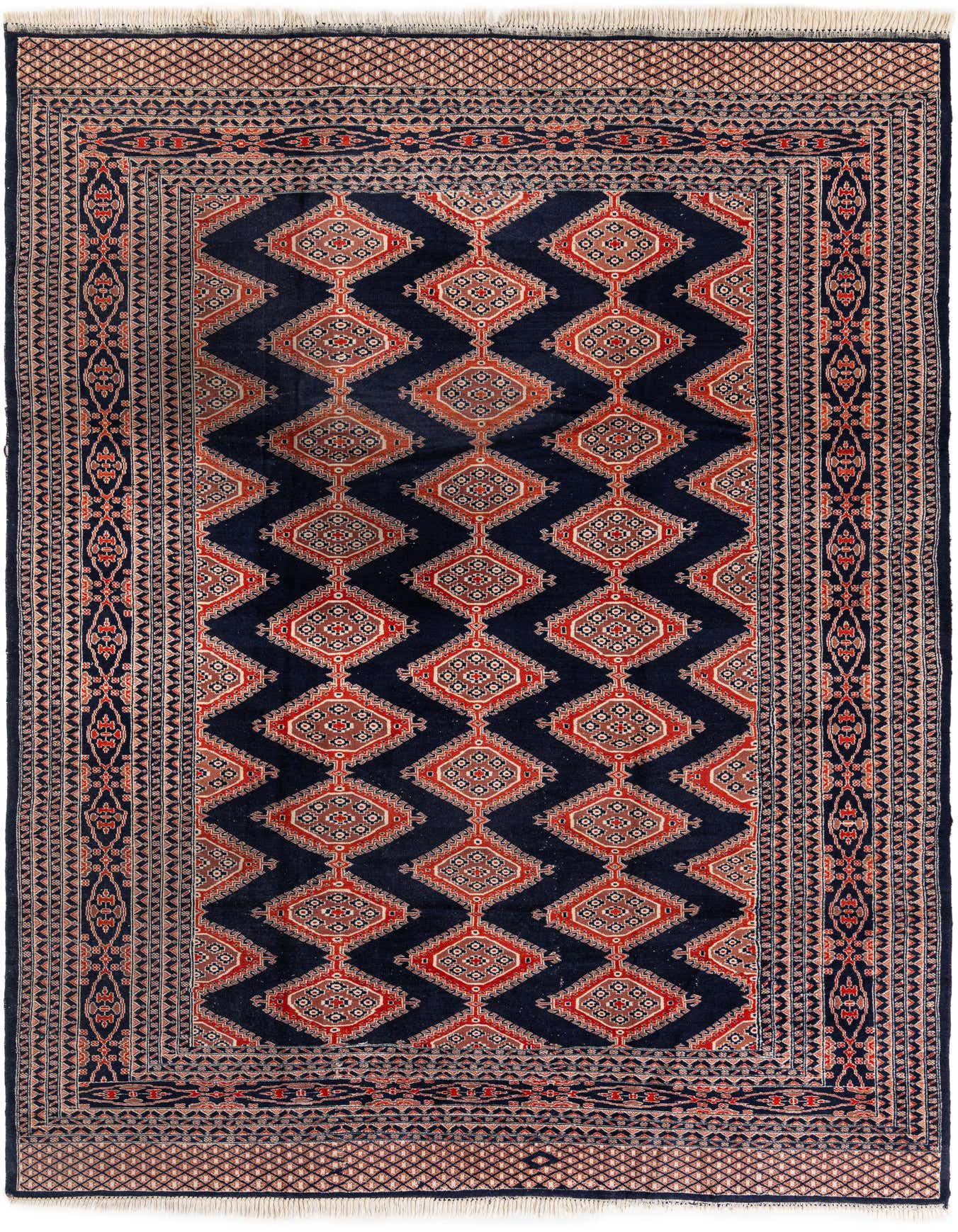 Primary image  7' x 9' 11  Hand Knotted Bokhara Oriental Wool Rug