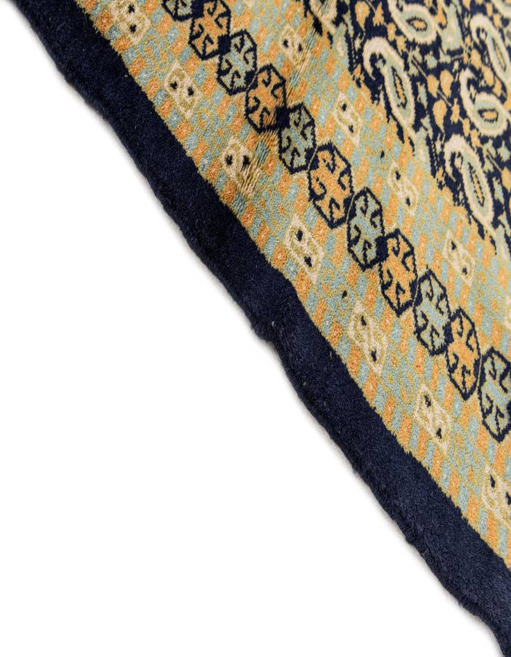 Detail image of  4' 2 x 5' 7  Hand Knotted Bokhara Oriental Wool Rug