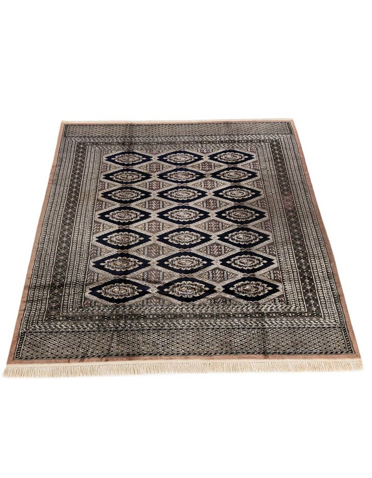 Detail image of  6' 5 x 8' 11  Hand Knotted Bokhara Oriental Rug