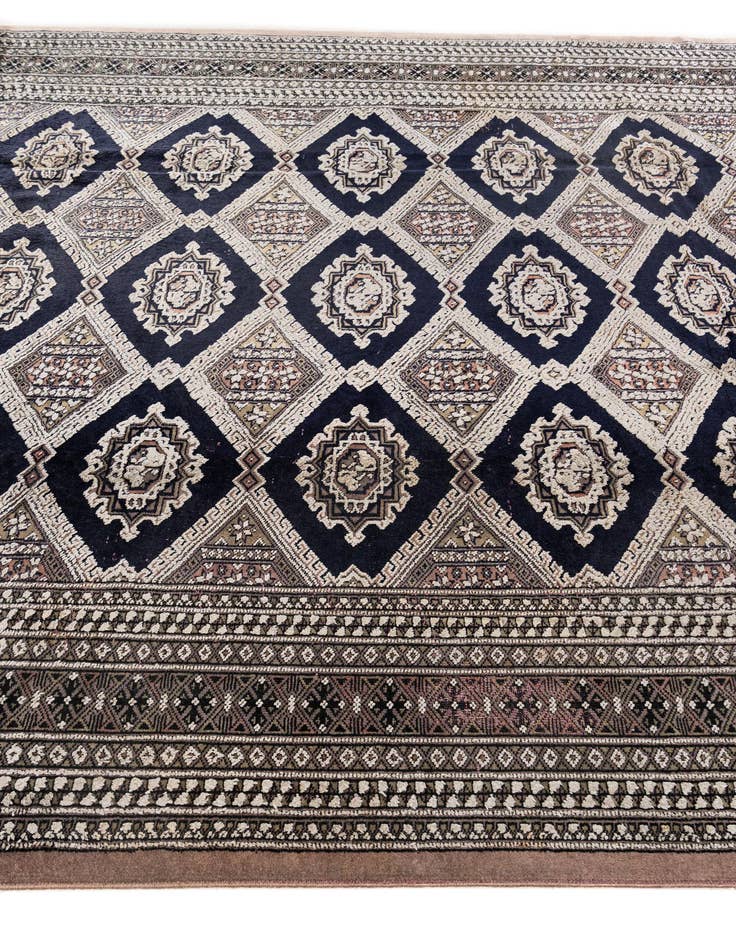 Detail image of  6' 5 x 8' 11  Hand Knotted Bokhara Oriental Rug