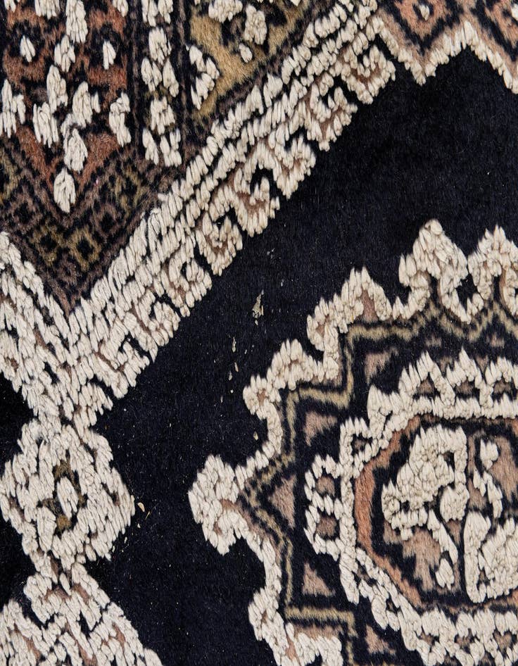 Detail image of  6' 5 x 8' 11  Hand Knotted Bokhara Oriental Rug