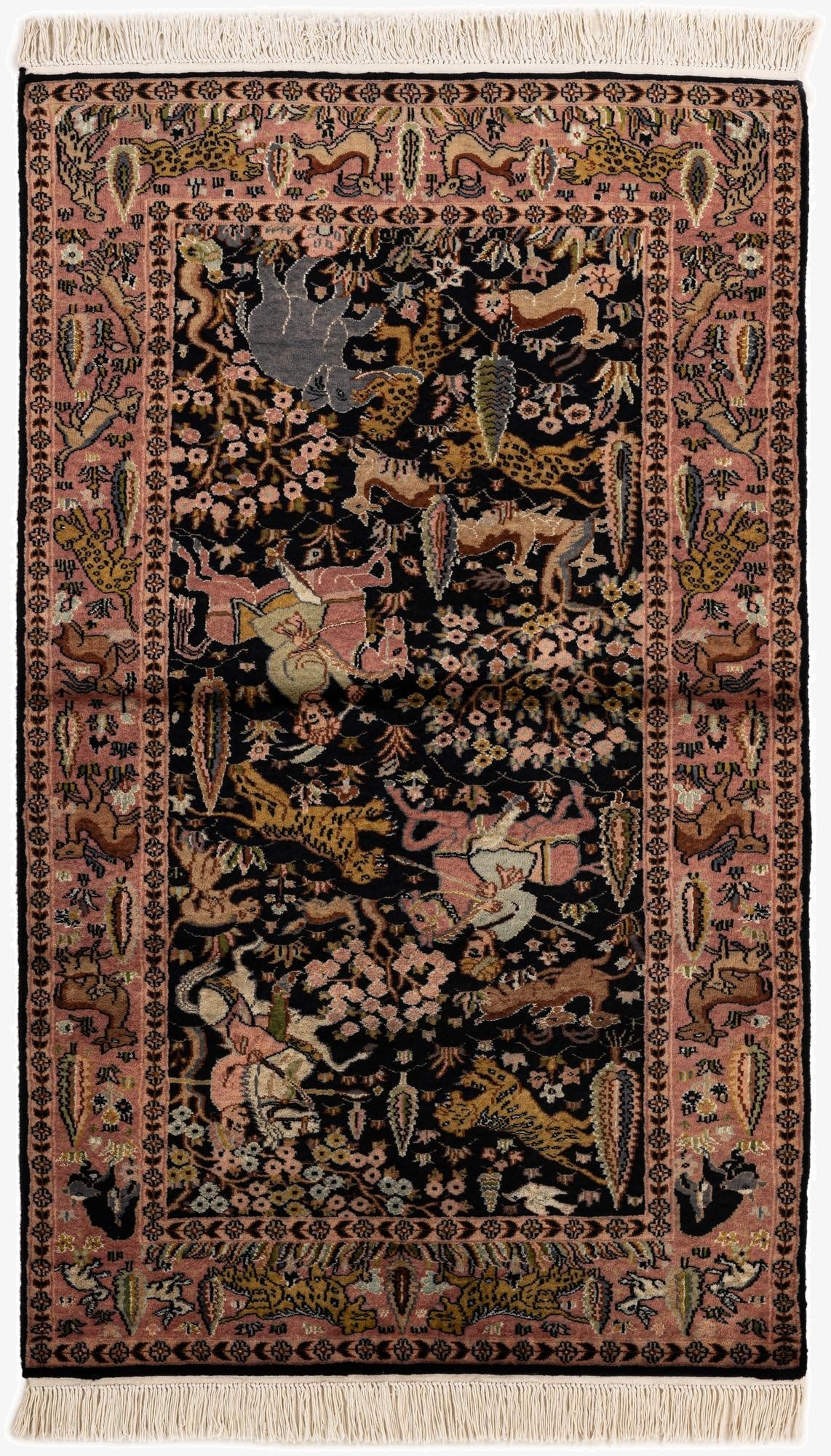  3' 3 x 5' 4  Hand Knotted Bokhara Oriental Rug