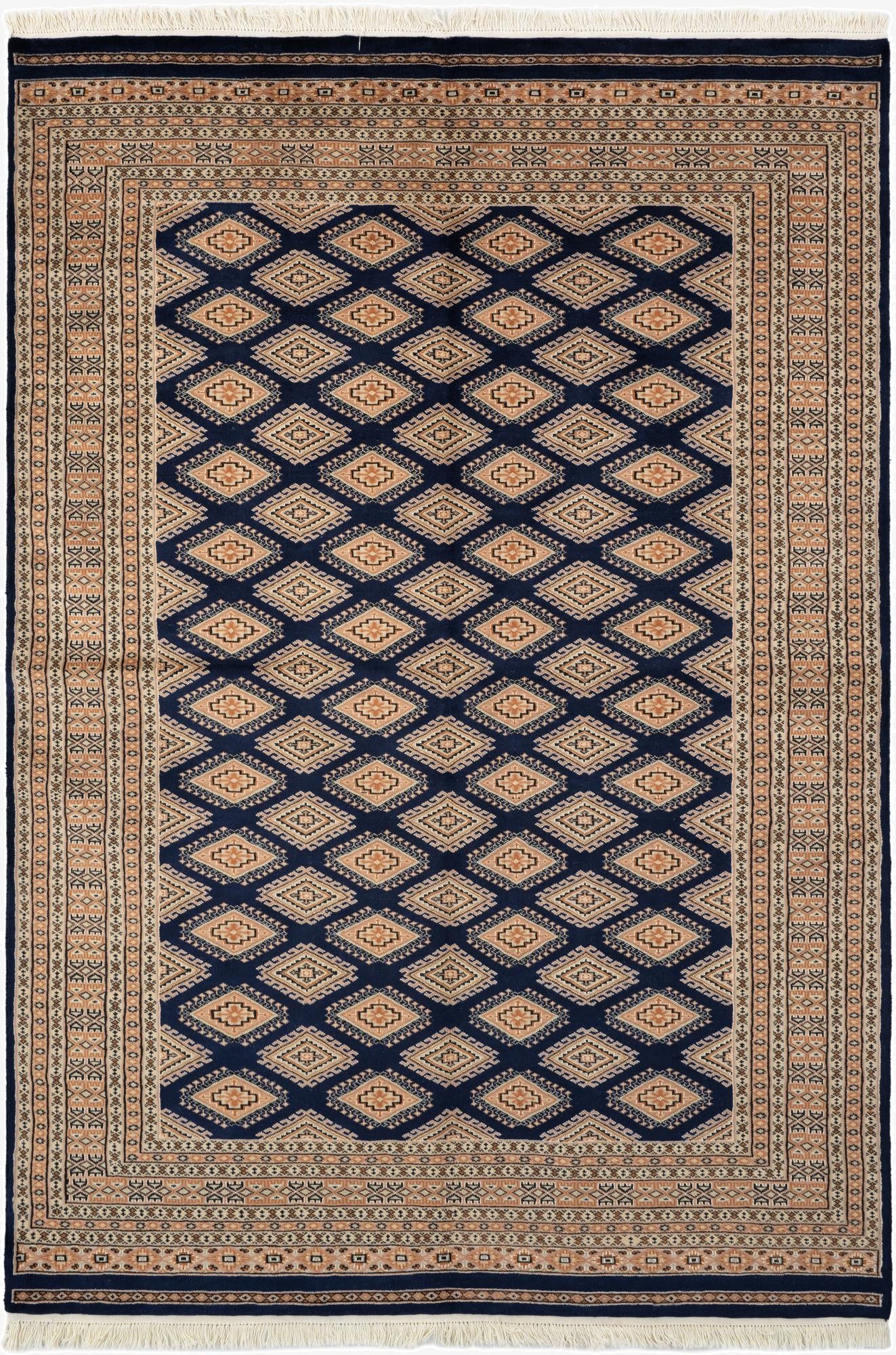  5' 6 x 8'  Hand Knotted Bokhara Oriental Wool Rug