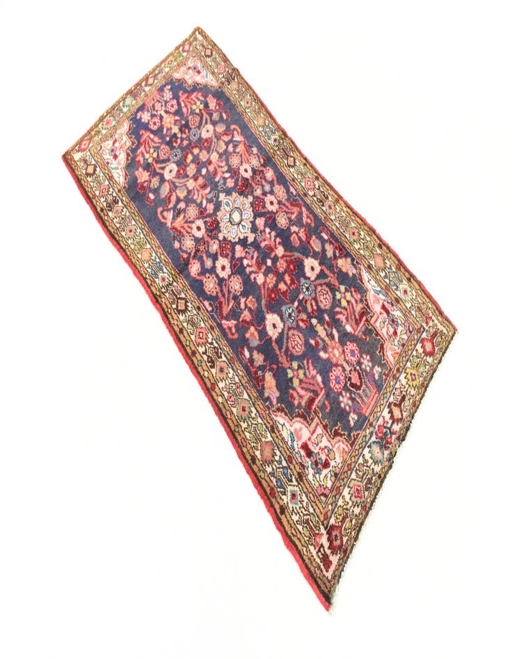 Detail image of  3' 3 x 6'  Hand Knotted Borchelu Persian Wool Rug