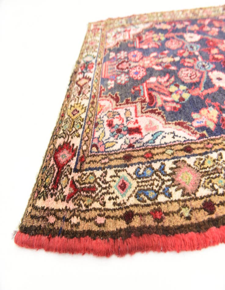 Detail image of  3' 3 x 6'  Hand Knotted Borchelu Persian Wool Rug