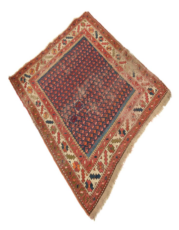 Detail image of  3' 5 x 4' 1  Hand Knotted Botemir Persian Wool Rug