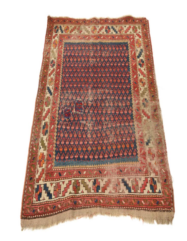 Detail image of  3' 5 x 4' 1  Hand Knotted Botemir Persian Wool Rug