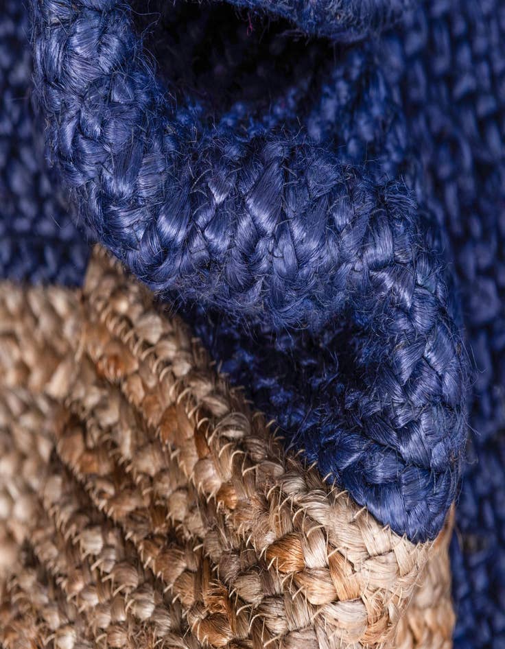 Detail image of  8' x 10'  Hand Braided Jute Rug