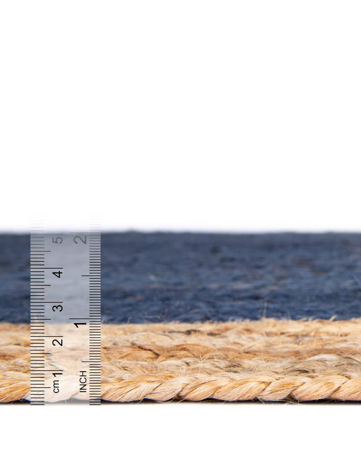 Detail image of  4' 1 x 6' 1  Hand Braided Jute Rug