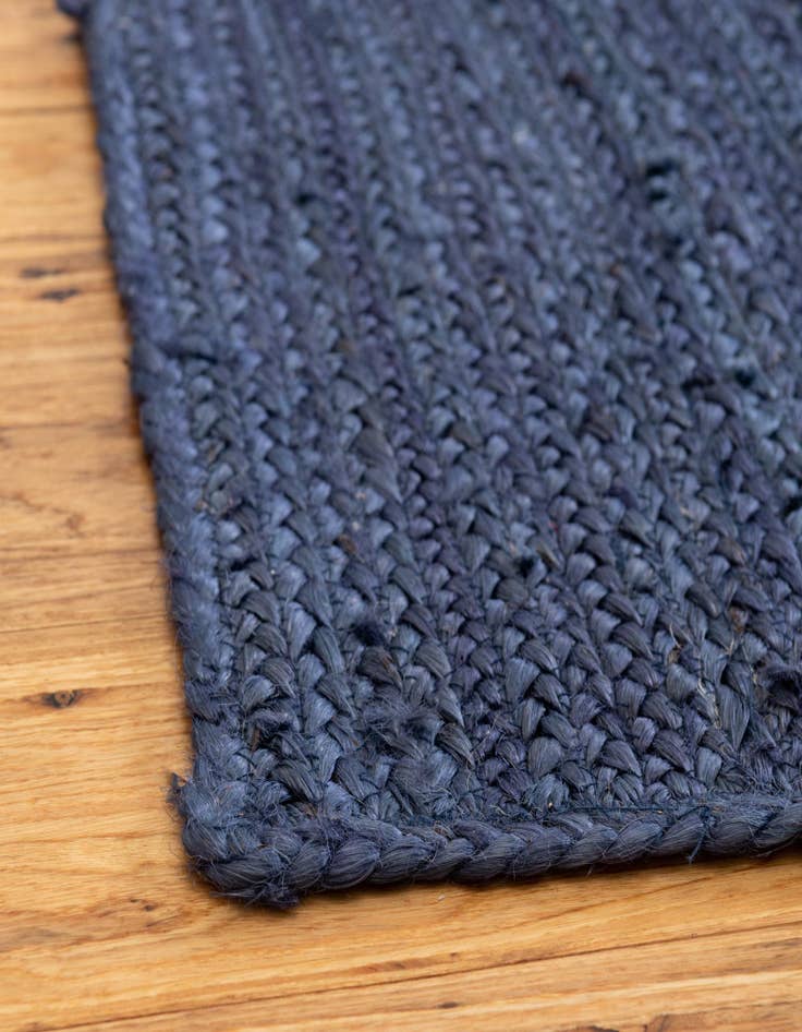 Detail image of  4' 1 x 6' 1  Hand Braided Jute Rug