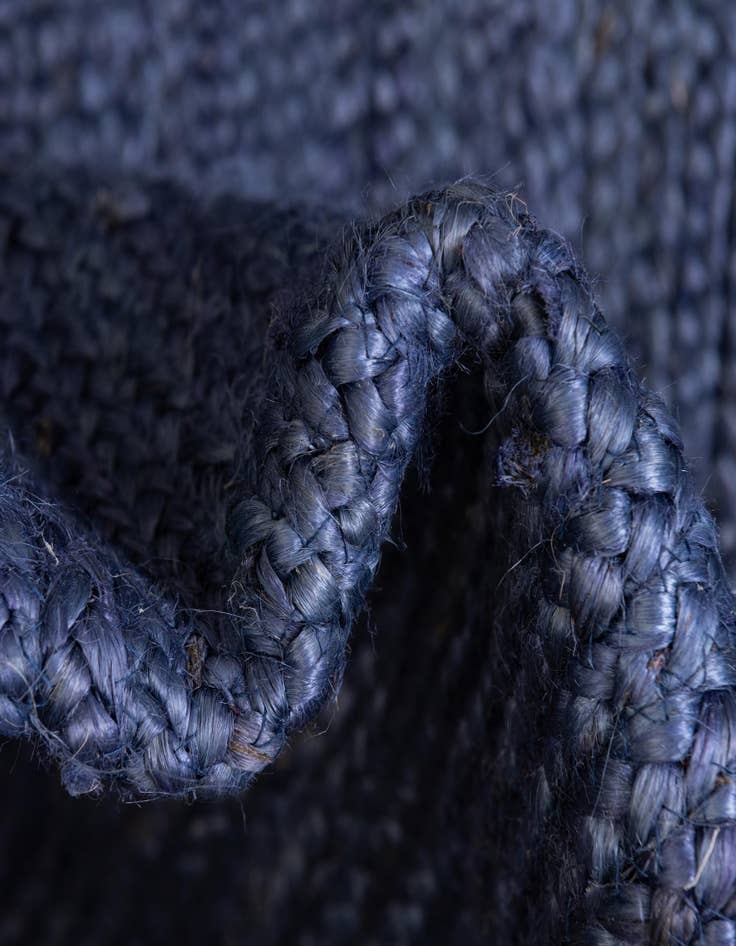 Detail image of  4' 1 x 6' 1  Hand Braided Jute Rug