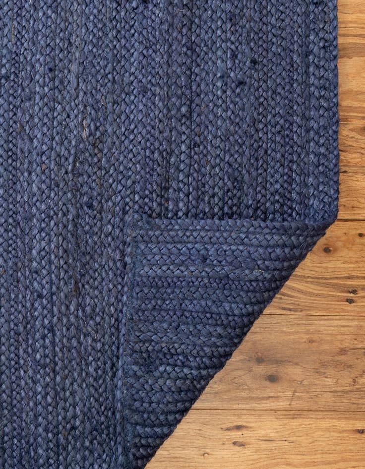 Detail image of  4' 1 x 6' 1  Hand Braided Jute Rug