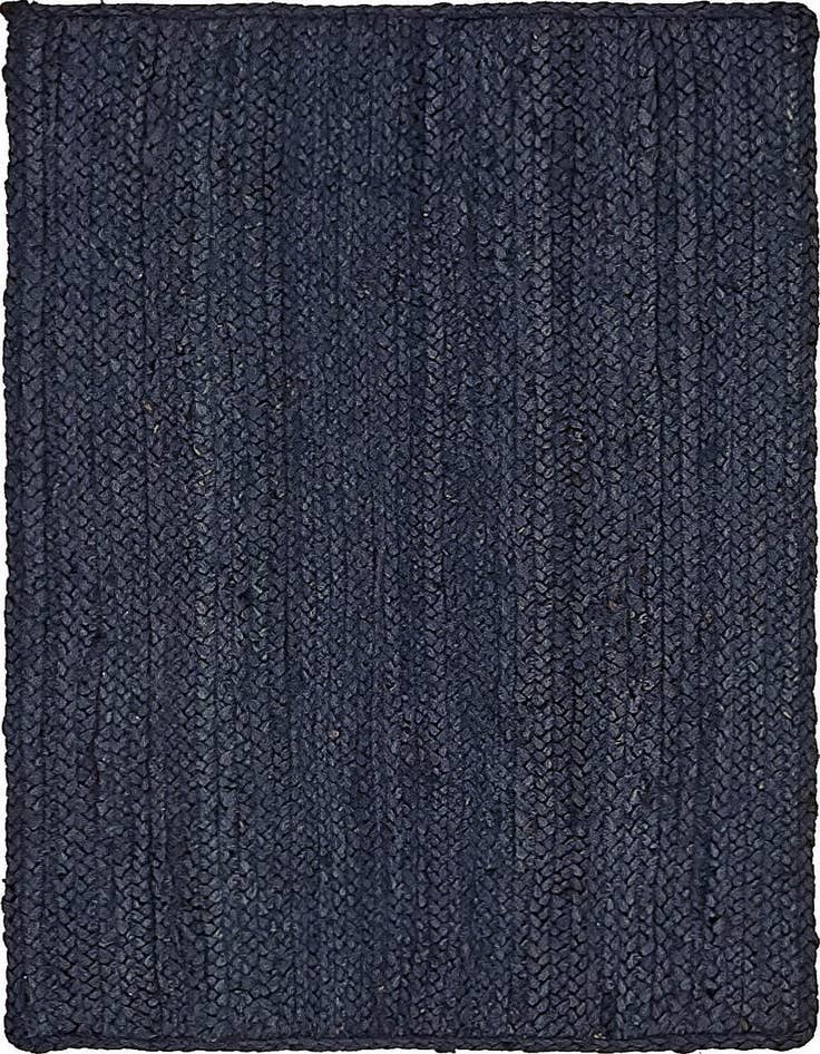 Detail image of  2' x 3' 1  Hand Braided Jute Rug