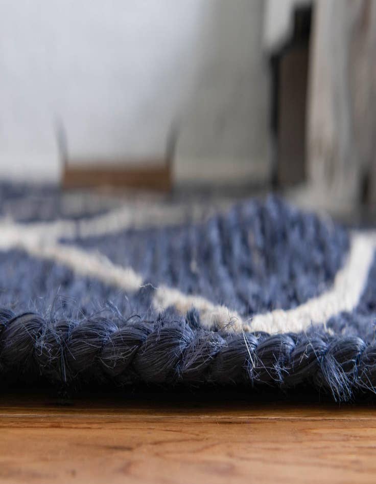 Detail image of  3' 3 x 5' 1  Hand Braided Jute Rug