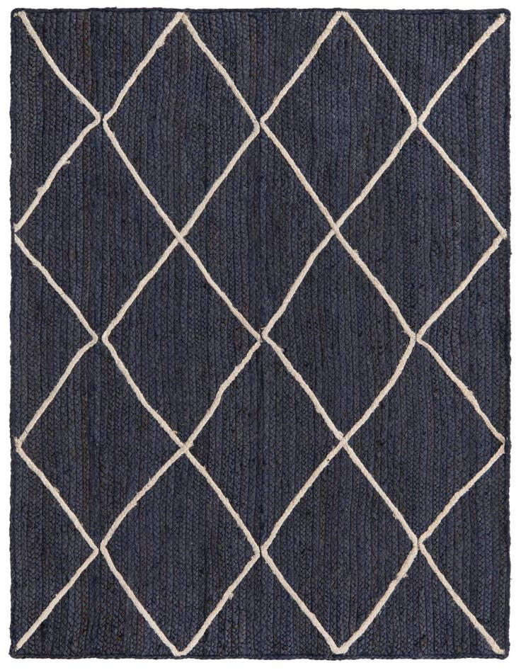 Detail image of  4' 1 x 6' 1  Hand Braided Jute Rug