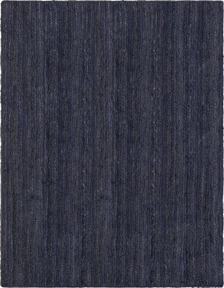 Detail image of  4' 1 x 6' 1  Hand Braided Jute Rug