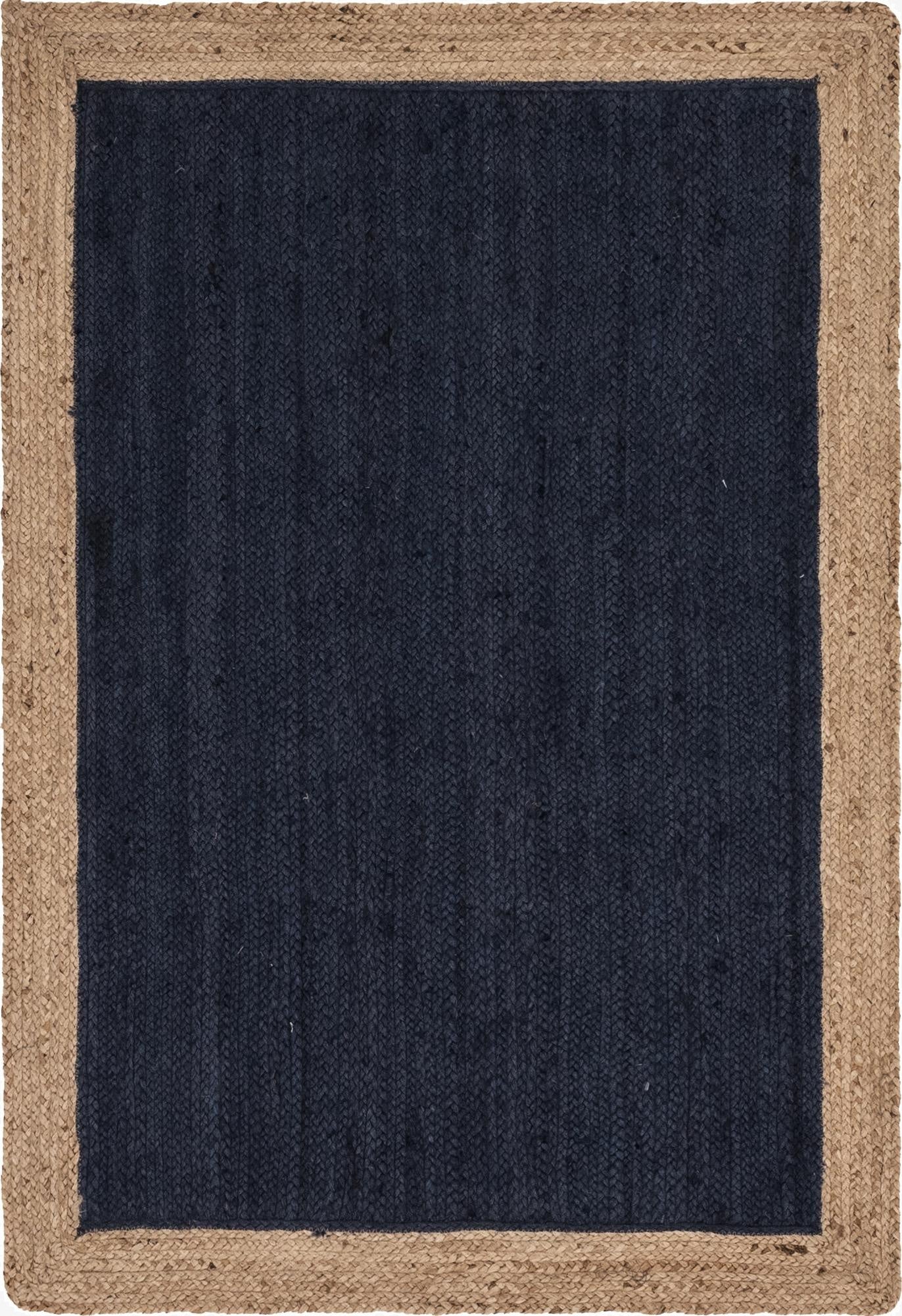  4' 1 x 6' 1  Hand Braided Jute Rug
