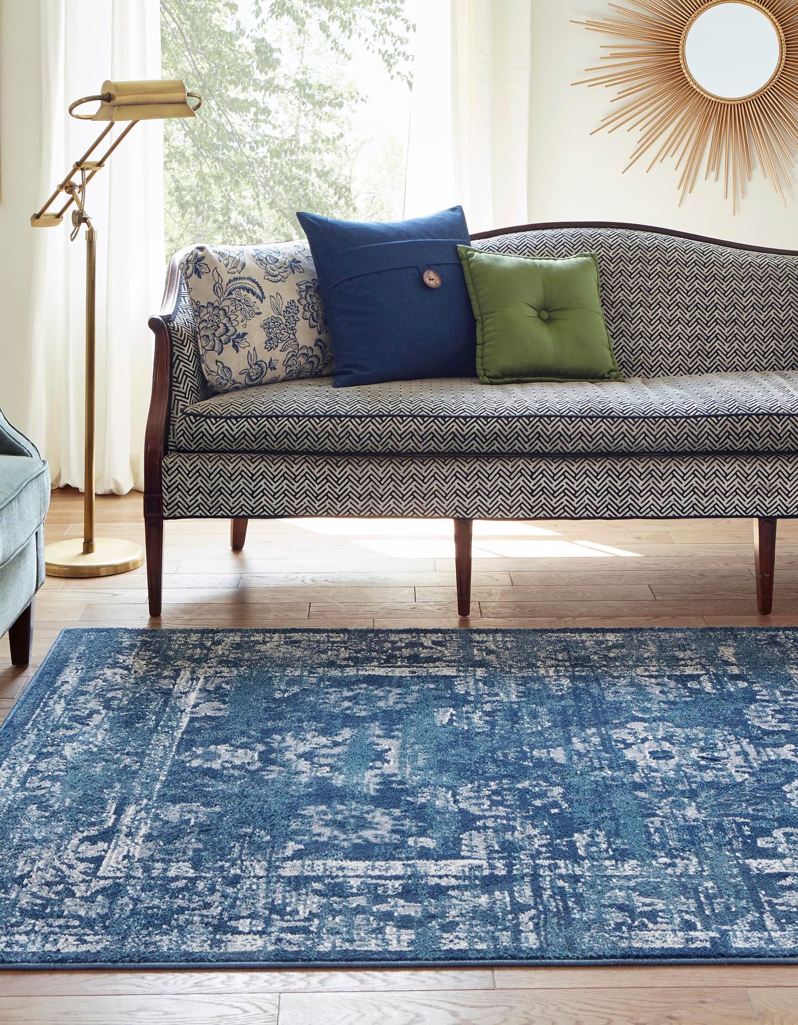 Navy Blue 5' x 8' Charleston Rug | Rugs.com