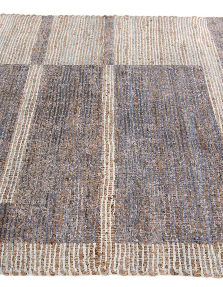 Detail image of  4' 1 x 6' Chenille Jute Rug