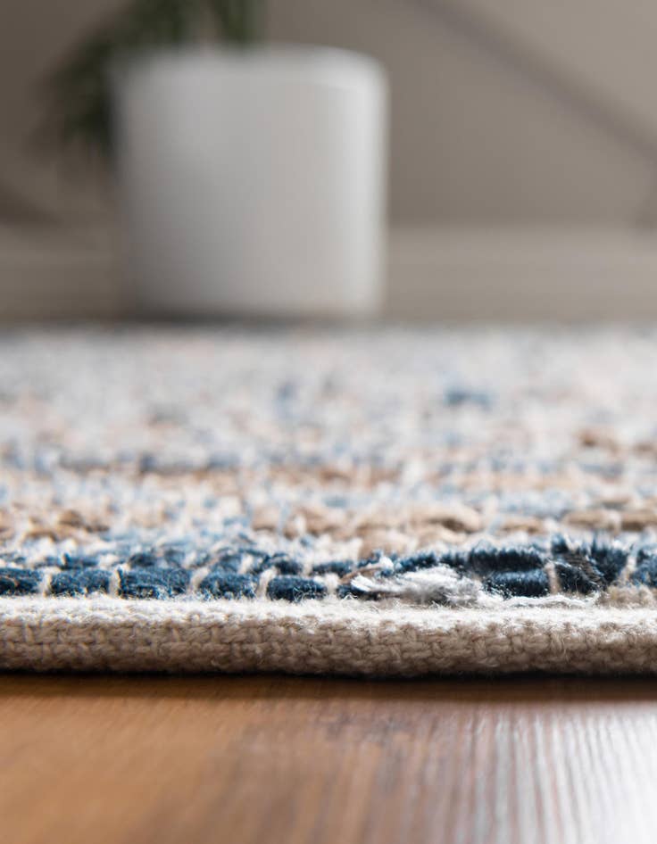 Detail image of  7' 1 x 10'  Hand Woven Chindi Jute Rug